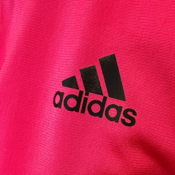 Adidas Vibrant Pink Bomber/Track Jacket Size XL (16) - Picture 5 of 14